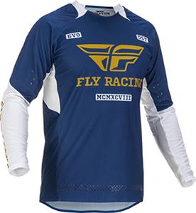 FLY Racing MX Jersey Evolution Navy White Gold