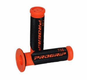 Pro-Grip Handvatset progrip zwart / oranje model 732 scooter