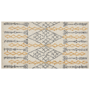 BELIANI Katoenen Vloerkleed beige en geel 80 x 150 cm KADAPA