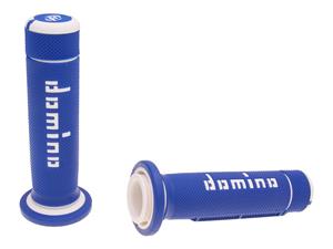Domino Handvaten set  A180 ATV Daumengas 22/22mm blauw-wit
