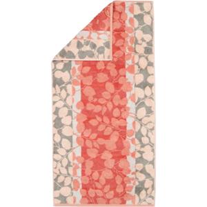 Cawö Handtücher Noblesse Harmony Floral 1086 - Farbe: koralle - 27 Handtuch 50x100 cm