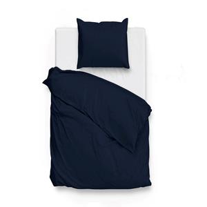 Zo! Home Satinado Dekbedovertrekset Uni Katoen Satijn - Navy Blue 140x200/220cm