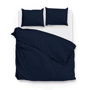 Zo! Home Satinado Dekbedovertrekset Uni Katoen Satijn - Navy Blue 240x200/220cm