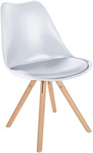 CLP Stuhl Sofia Kunststoff Rund Weiß