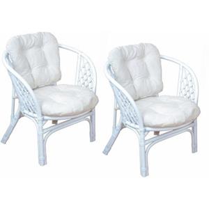 Home affaire Rotanstoel Rotanfauteuil (set, 2 stuks)