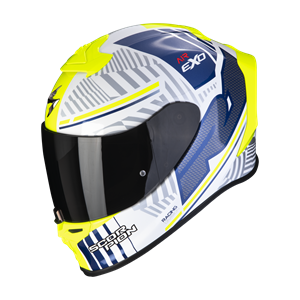 Scorpion Exo-R1 Evo Air Victory White-Blue Full Face Helmet
