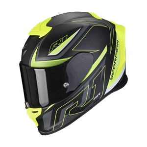 Scorpion Exo-R1 Evo Air Gaz Matt Black Neon Yellow Full Face Helmet