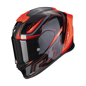 Scorpion Exo-R1 Evo Air Gaz Metal Black-Red Full Face Helm
