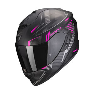 Scorpion Exo-1400 Evo Air Shell Matt Black-Pink Full Face Helmet