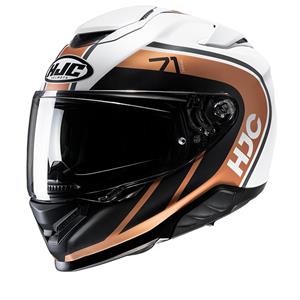 Hjc Rpha 71 Mapos White Brown Mc9Sf Full Face Helmet