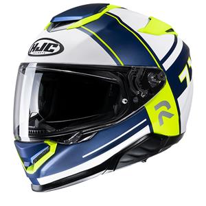 Hjc Rpha 71 Zecha White Blue Mc3Hsf Full Face Helmet