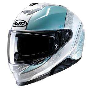 Hjc I71 Sera White Blue Mc2 Full Face Helmet