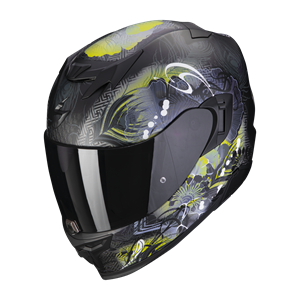 Scorpion Exo-520 Evo Air Melrose Matt Black-Yellow Full Face Helmet
