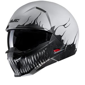 Hjc I20 Scraw White Black Mc10Sf Open Face Helmet