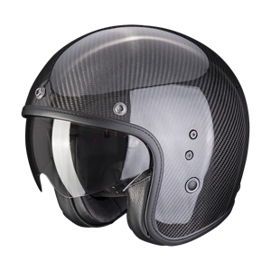 Scorpion Belfast Carbon Evo Solid Black Jet Helmet