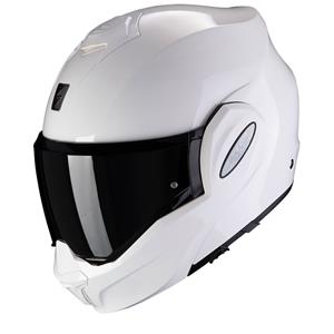 Scorpion Exo-Tech Evo Solid White Modular Helmet
