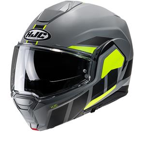 Hjc I100 Beis Grey Yellow MC3HSF Modular Helmet