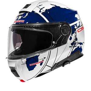 Schuberth C5 Globe White Blue Modular Helmet