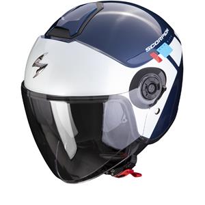 Scorpion Exo-City Ii Mall Blue-White-Red Jet Helmet