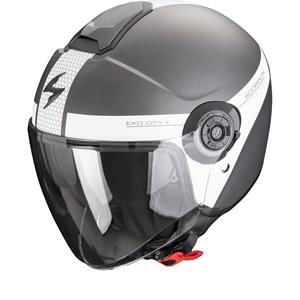 Scorpion Exo-City Ii Short Matt Silver-White Jet Helmet 