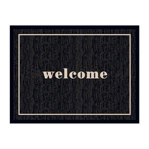 MD-Entree Md Entree choonloopmat - Ambiance Welcome Black - 50 X 70 Cm