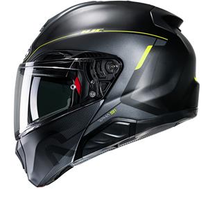 Hjc RPHA 91 Combust Black Yellow MC3HSF Modular Helmet