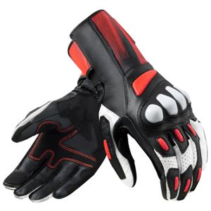 REV'IT! Metis 2 Handschuhe Schwarz Neon Rot Größe