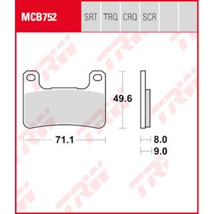 Bremsbeläge TRW MCB752TRQ