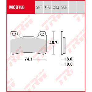 Bremsbeläge TRW MCB755TRQ