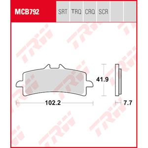 Bremsbeläge TRW MCB792TRQ