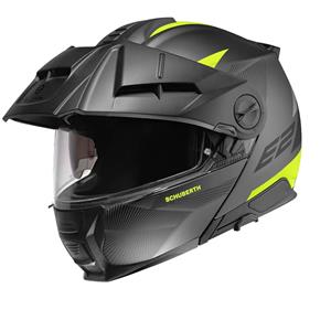 Schuberth E2 Defender Black Yellow Modular Helmet
