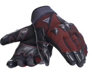 Dainese Unruly Ergo-Tek Gloves Black Fluo Red