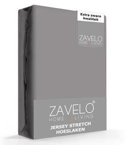 Zavelo Jersey Hoeslaken Antraciet-1-persoons (80/90x200 cm)