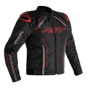 RST S-1 Ce Mens Textile Jacket Black Red Grey