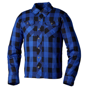 RST Lumberjack Ce Mens Textile Shirt Blue Check