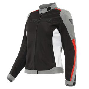Dainese Hydraflux 2 Air Lady D-Dry Jacket Black Charcoal Gray Lava Red