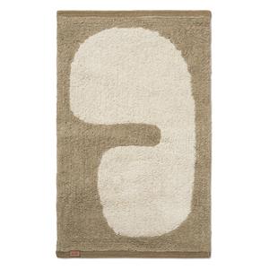 fermliving-collectie ferm LIVING-collectie Vloermat Lay Washable Mat Dark Taupe/Offwhite