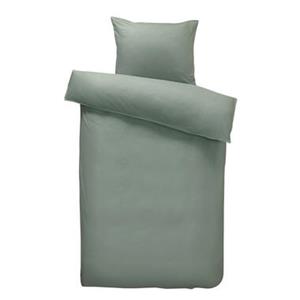 Leen Bakker Comfort dekbedovertrek Jorrit effen - groen - 140x200/220 cm