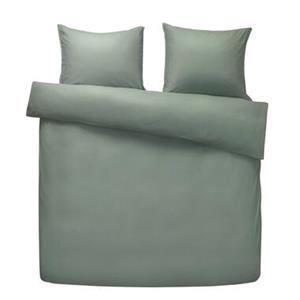 Leen Bakker Comfort dekbedovertrek Jorrit effen - groen - 240x200/220 cm