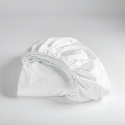Cinderella Sundays - Hoeslaken (tot 35 cm) atijn - 90x200 cm - White