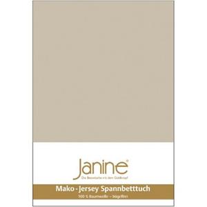Janine Spannbettlaken "MAKO-FEINJERSEY 5007", aus 100% Baumwolle, für Matratzen bis 26 cm Höhe