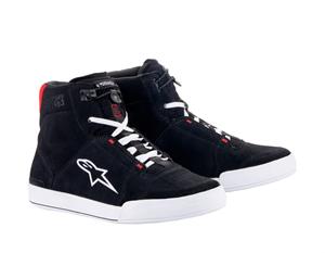 Alpinestars Chrome Shoes Black White Bright Red