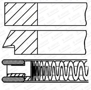 Goetze Engine Kolbenringsatz  08-424400-00