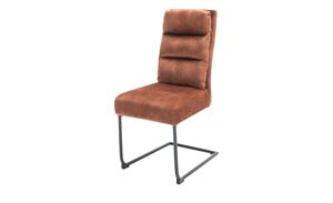 MCA furniture Vrijdragende stoel Lampang set van 2, stoel met bekleding in vintage-look, belastbaar tot 120 kg (set, 2 stuks)