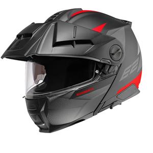 Schuberth E2 Defender Black Red Modular Helmet