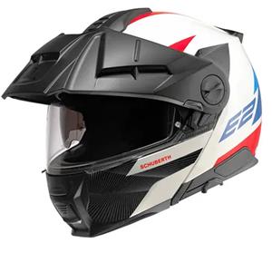 Schuberth E2 Defender White Blue Modular Helmet