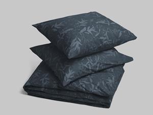 Yumeko Overtrekset percal night leaf 200x220 + 2/60x70 100% biologisch en fairtrade katoen, percal geweven