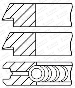 Goetze Engine Kolbenringsatz  08-140500-00