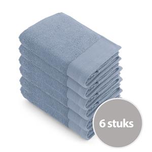 Walra Soft Cotton Handdoek 50x100 cm 550gram Blue - 6 stuks