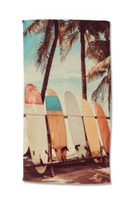 GMD Living Strandtuch VINTAGE SURF, Motiv: Surfbretter auf der Vorderseite und weiße Rückseite